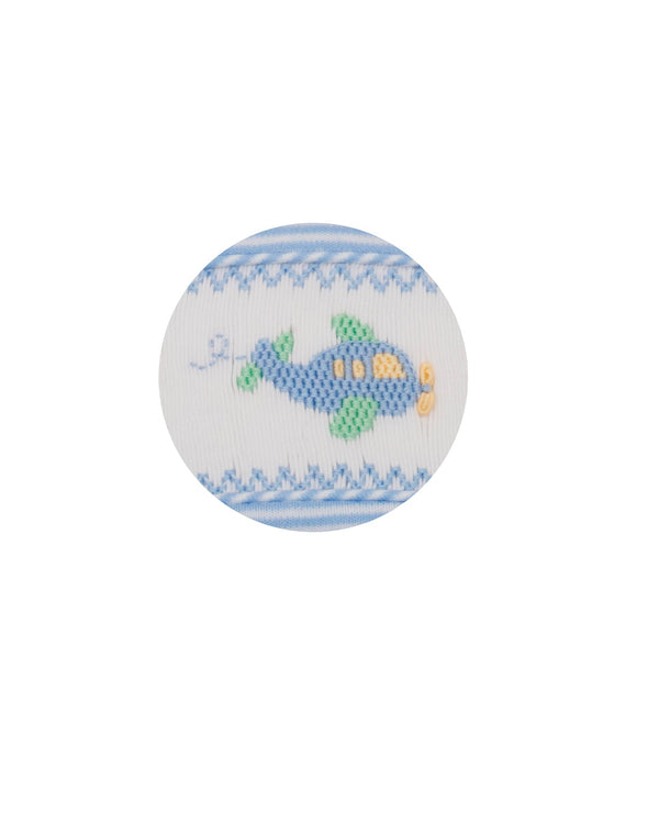 Airplane Knit Bubble- Blue Stripe