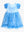 Princess Bow Dress-Up Nightgown- Crystal Blue