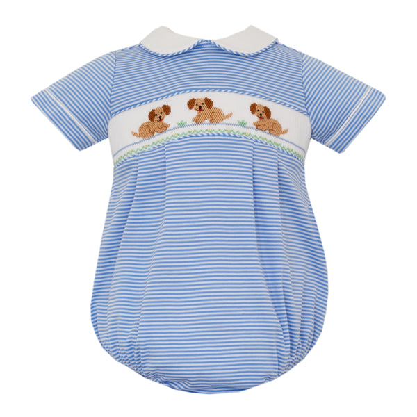 Garden Puppies Knit Bubble- Peri Blue Stripe