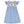 Garden Puppies Knit Dress- Peri Blue Stripe