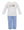 Dinosaurs Knit Pants Set- Blue Stripe