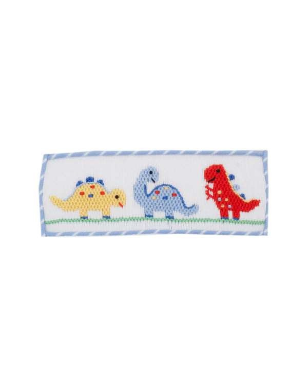 Dinosaurs Knit Pants Set- Blue Stripe