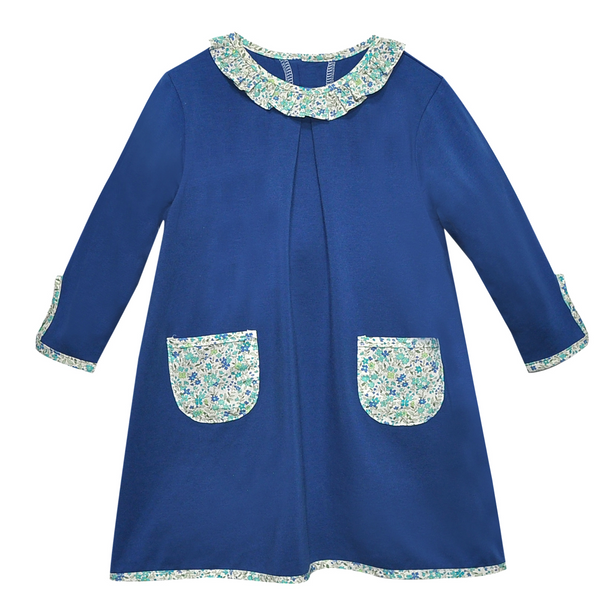 Gemma Dress- Blue Flower