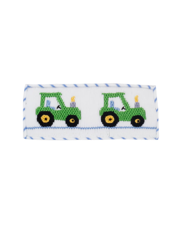 Tractor Knit Pant Set- Blue Stripe