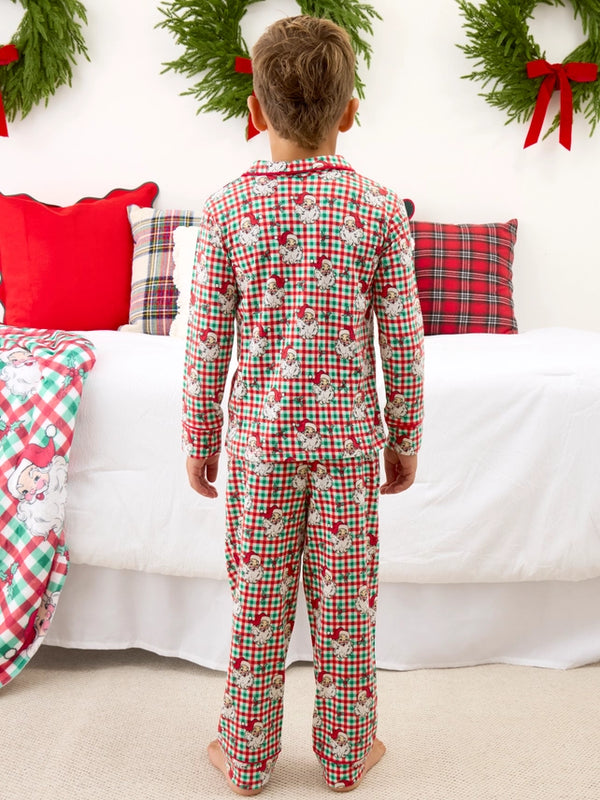 Dear Santa Pajama Set- Red & Green