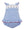 Sailboats Knit Sunsuit- Periwinkle Blue Stripe