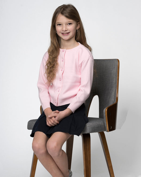 Cotton Cashmere Cardigan- Pink