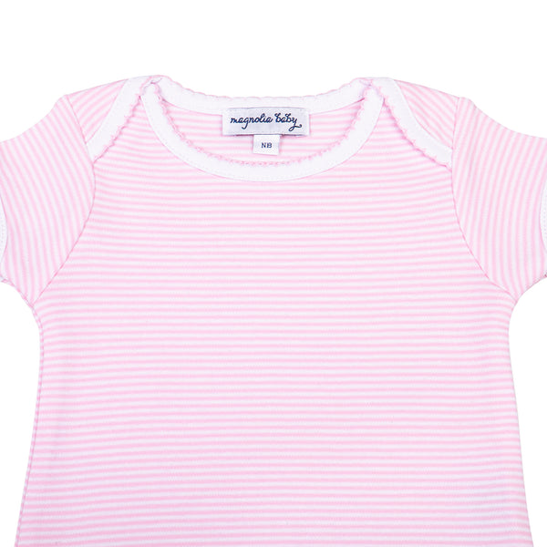 Mini Stripes Bodysuit - Pink