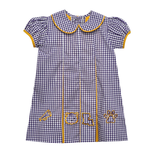 Tiger Purple/Gold 4 Logo Dress