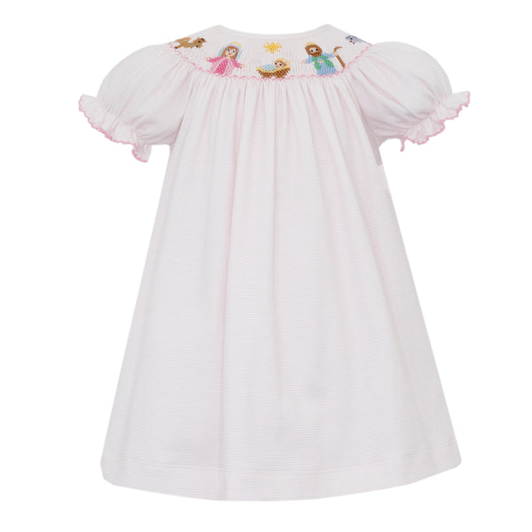 Nativity Knit Bishop- Pink Stripe