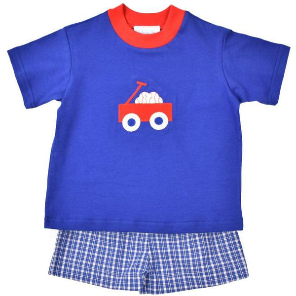 Baseball Wagon Short Set