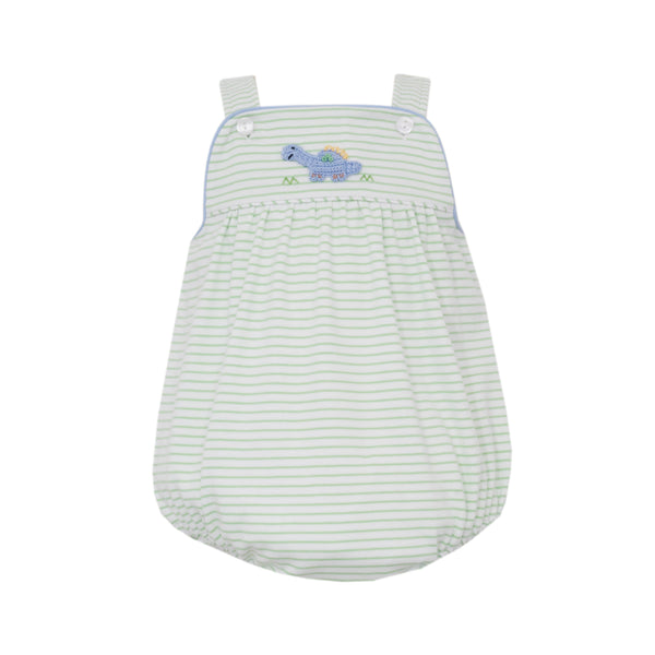 Dino's Strap Knit Bubble- Green Stripe