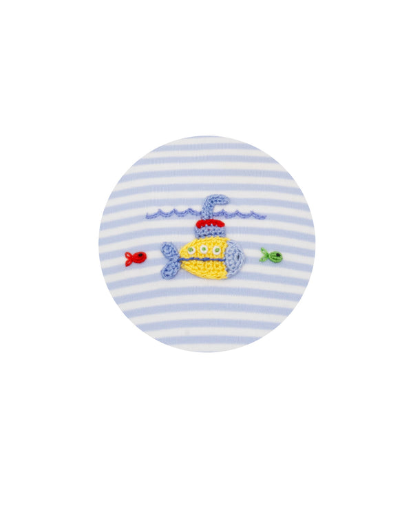 Submarine Knit Strap Sun Bubble- Lt. Blue Stripe
