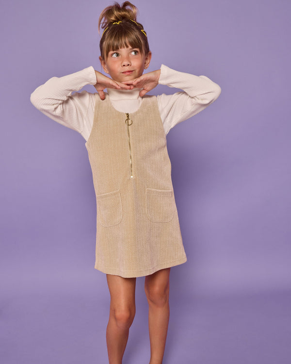 Retro Jumper - Stone Herringbone Corduroy