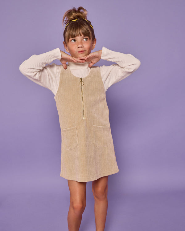 Ribbed Turtleneck- Ivory