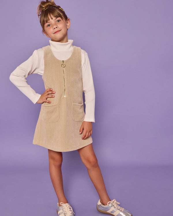 Ribbed Turtleneck- Ivory