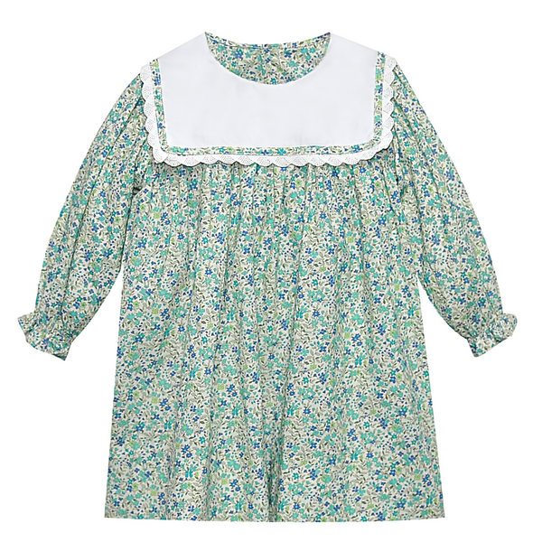 Reese Dress- Blue Flower