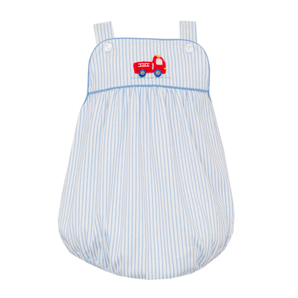 Firetruck Knit Strap Bubble- Lt. Blue Stripe