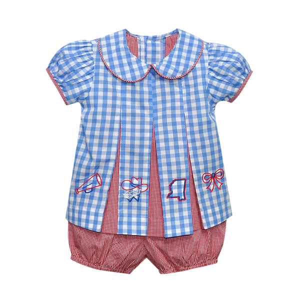 Rebel Blue/Red 4 Logo Bloomer Set