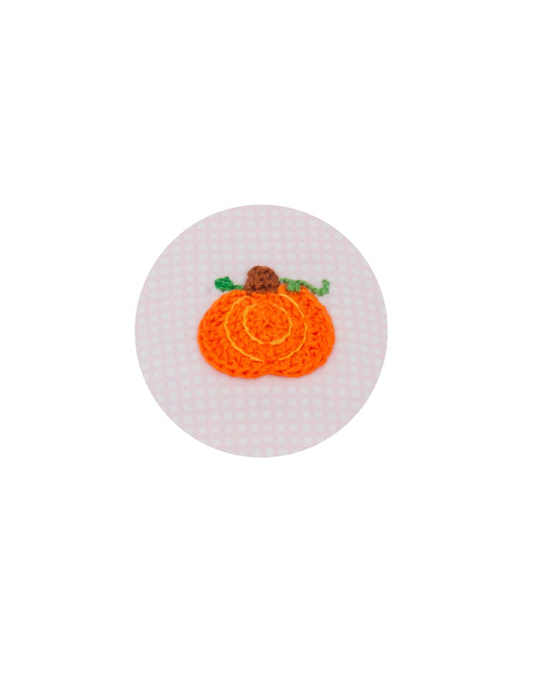 Pumpkin Knit Bloomer Set- Pink Check
