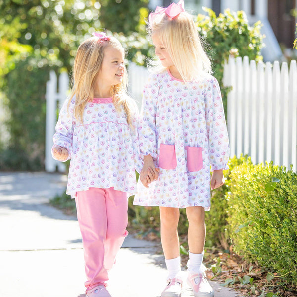 Candy Hearts Pima Pants Set