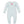 Princess Castle Knit L/S Romper- Aqua Stripe