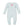 Princess Castle Knit L/S Romper- Aqua Stripe