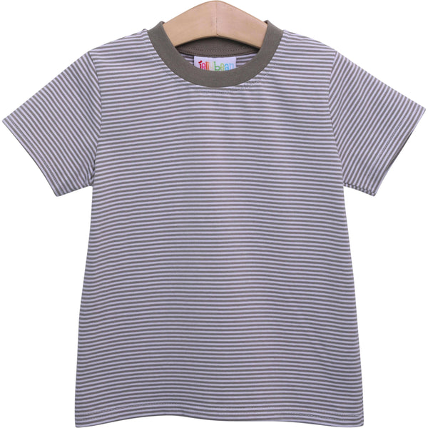 Graham Shirt- Beige Stripe