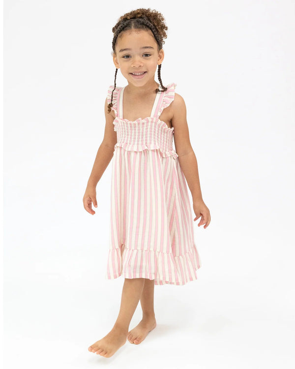 Candy Stripe Smocked Ruffle Sundress