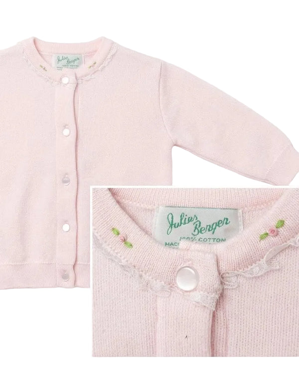Rosebud Cardigan- Pink