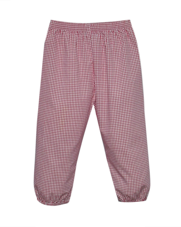 Logan Elastic Pant- Red Square