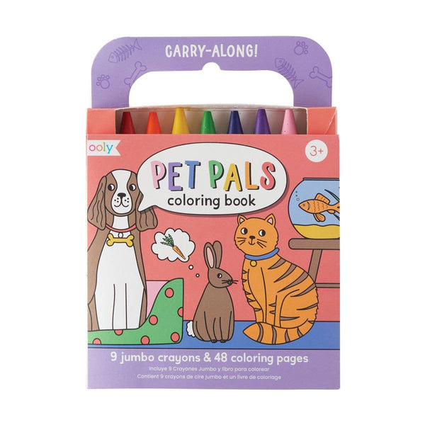 Carry-Along: Coloring Book Set- Pet Pals (10 PC Set)