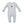Gingerbread Knit Romper - Lt. Blue Stripe