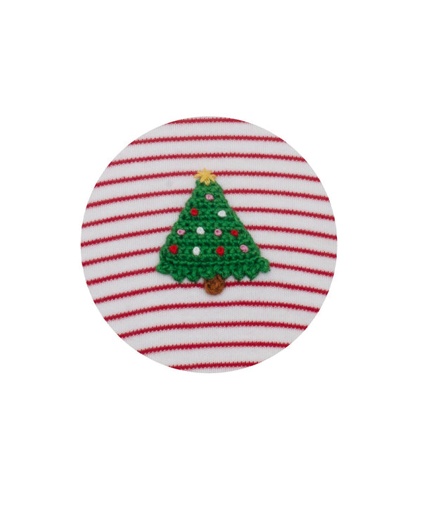 Christmas Tree Knit Tunic Set- Red Stripe