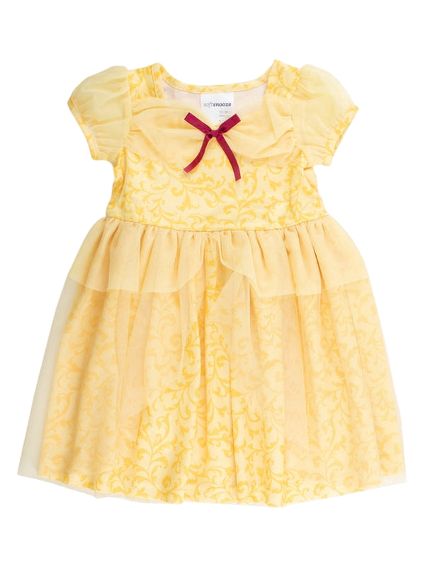 Princess Puff Sleeve Dress-Up Nightgown- Golden