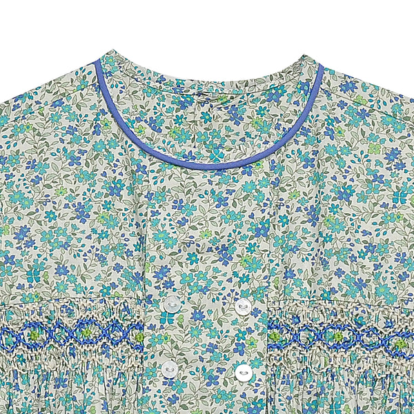 Ava Rose Dress- Blue Flower