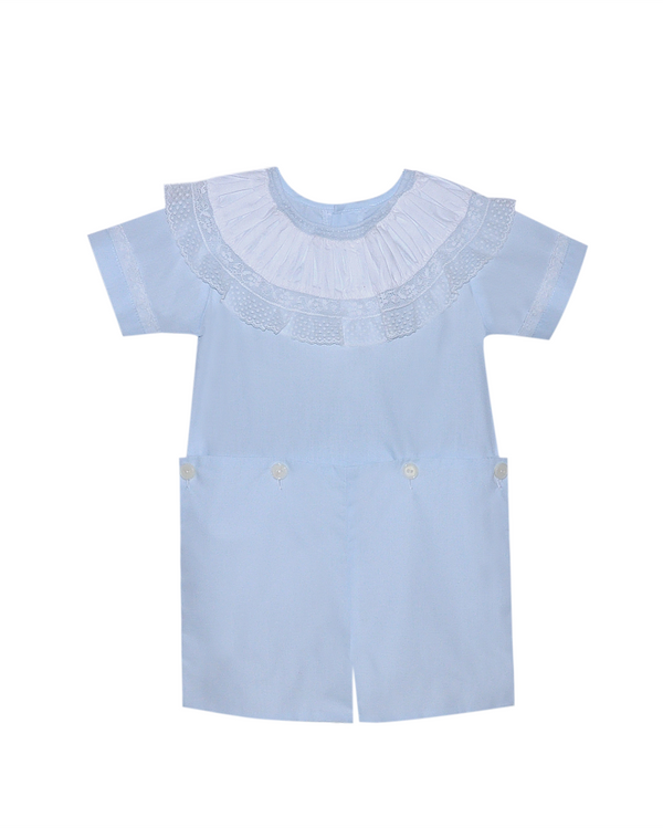 Presley Button on Suit- Blue