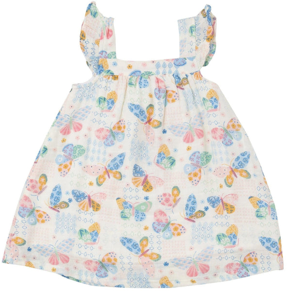 Sundress & Diaper Cover- Butterfly Patch