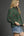 Embroidered Floral Ruffle Blouse- Hunter Green