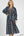 Mix Floral Stripe Maxi Dress- Navy Mix