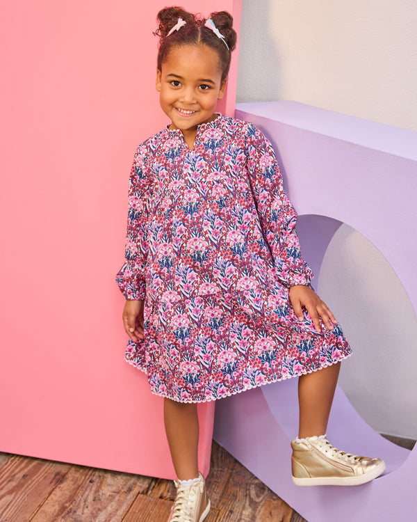 Positano LS Dress- Foxcroft Winter Floral