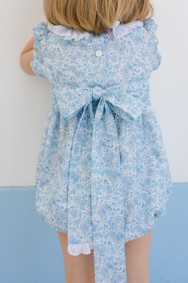 Blue Ditsy Floral Bubble