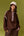 Betty Fleece Snap Button Pullover- Chocolate