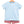 Drew Short Set- Light Blue with Red Stripe