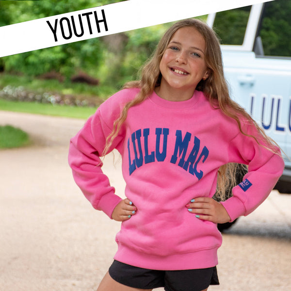 Lulu Mac Sweatshirt- Pink/Royal
