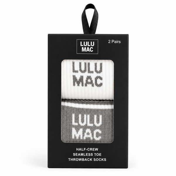 Lulu Mac Socks 2 Pair Box- Grey/Grey (Women's)