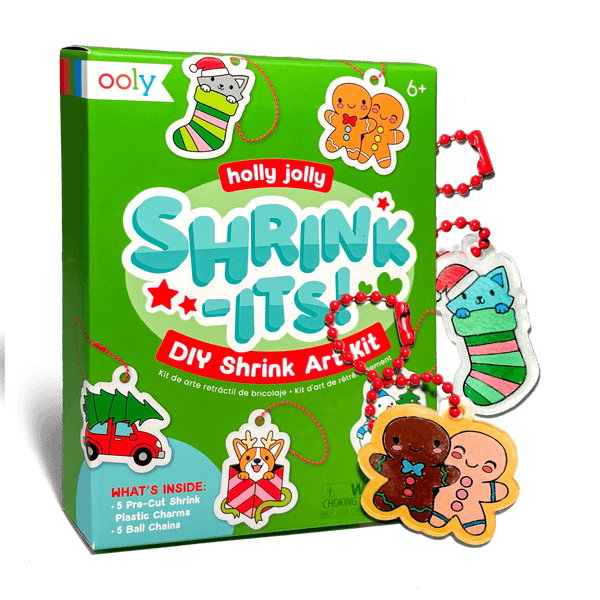 Mini Shrink-Its! DIY Shrink Art Kit- Holly Jolly