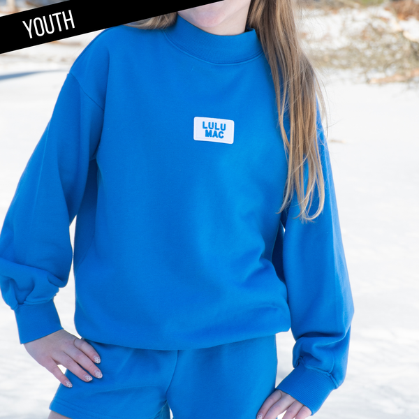 Terry Cloth Top- Bright Blue