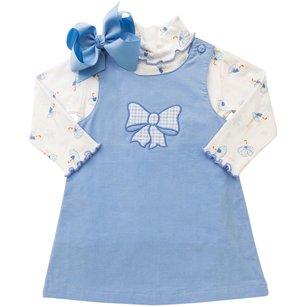 Winter Ballerina Print Turtleneck