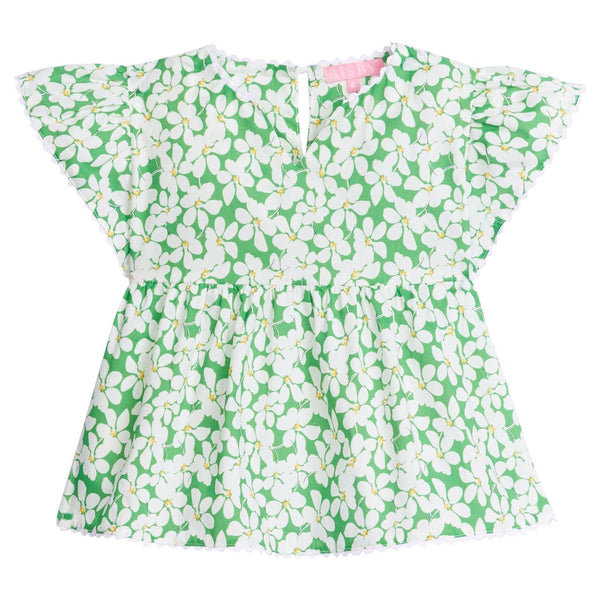 Positano Blouse- Piccadilly Lawn